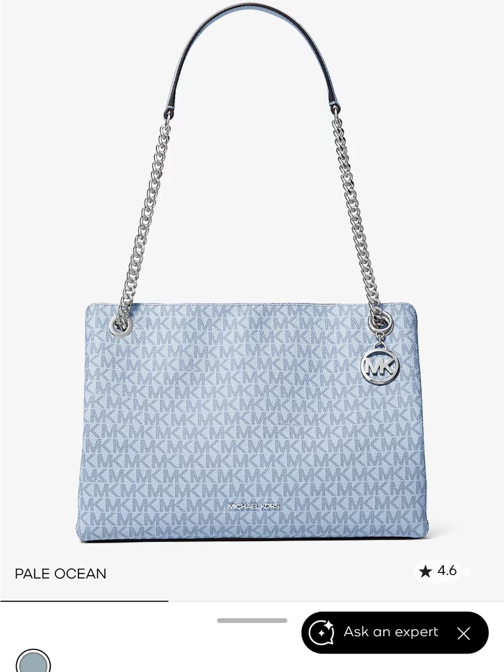 Michael Kors Christina Medium Signature Logo Shoulder Bag